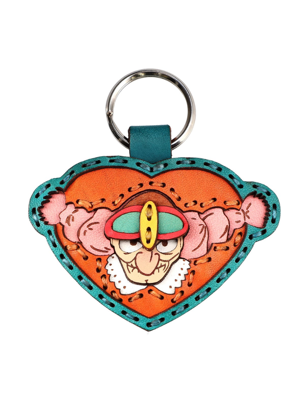 Castle in the Sky Dola Leather Keyring Handmade Cow Leather Key Holder