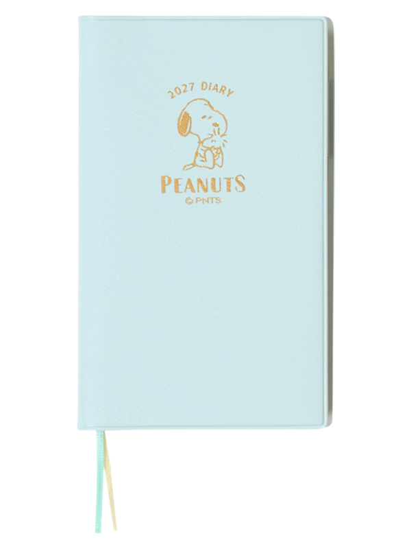 Peanuts Snoopy A6 Slim Diary 2027 Weekly Monthly Planner