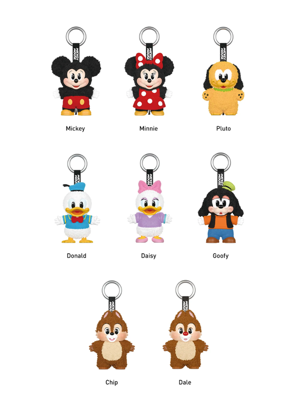 Disney Mickey Family Cute Together Plush Keychain Blind Box