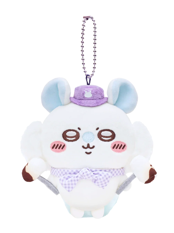 Chiikawa Pocket Picnic Style Momonga Mascot Plush Keychain