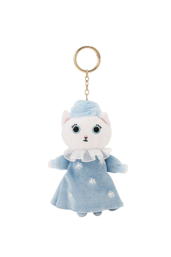 Afternoon Tea Yumi Kitagishi White Cat Plush Keychain