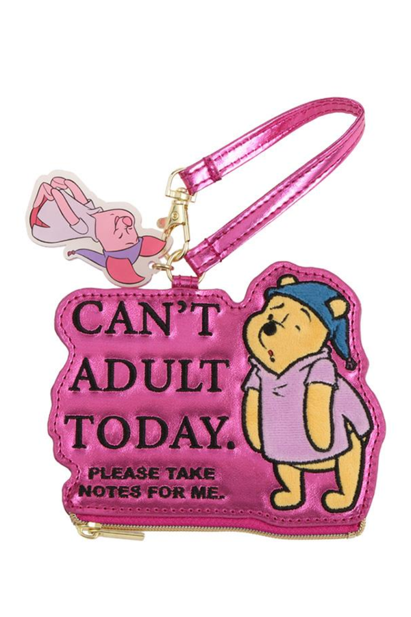 LOFT Winnie the Pooh Die-Cut Embroidered Pouch