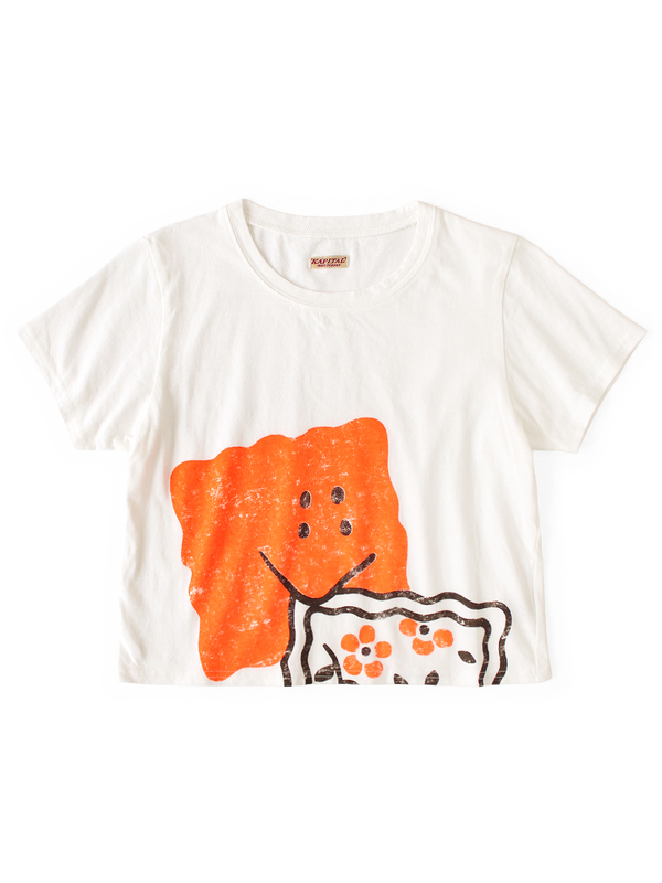 Kapital 20/- Jersey Cropped Tee (GIANT PECKISHpt)