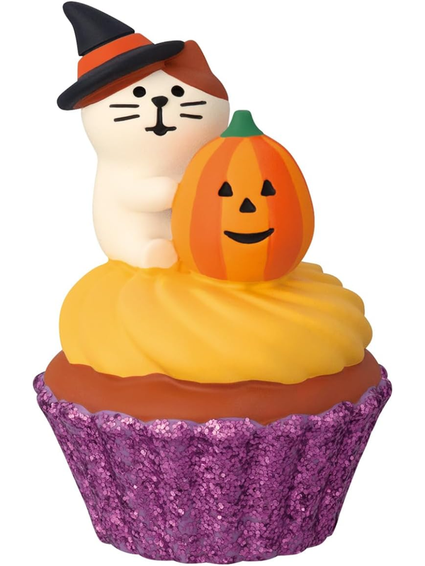 【Pre-Order】DECOLE concombre Halloween Cat Cupcake Mini Mascot Figurin