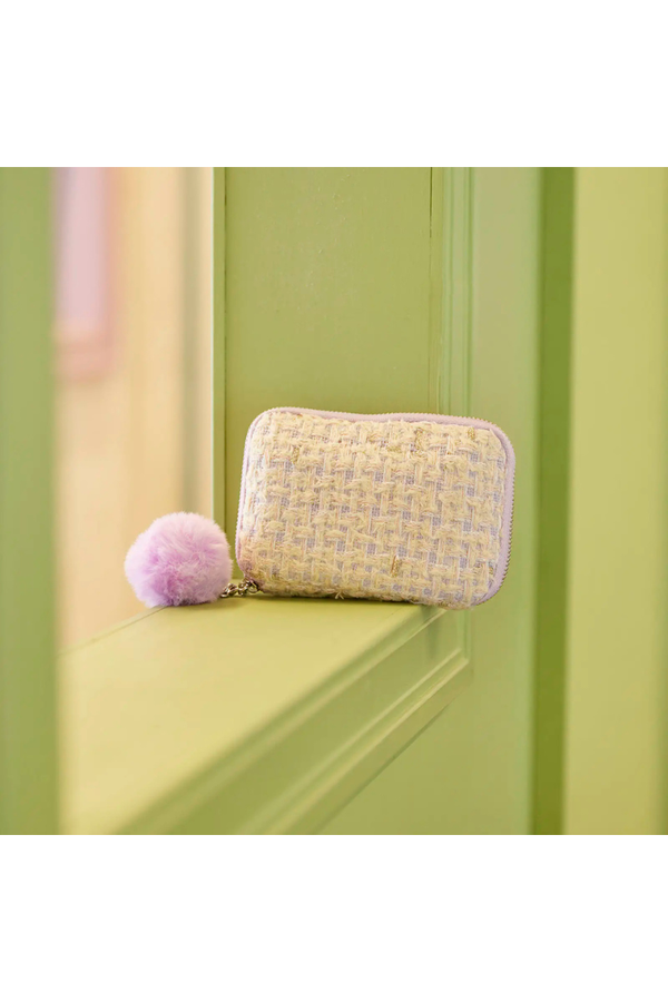 Hobonichi Techo Small Drawer Pouch Pocket – Iwate Homespun Pom-Pom Tweed