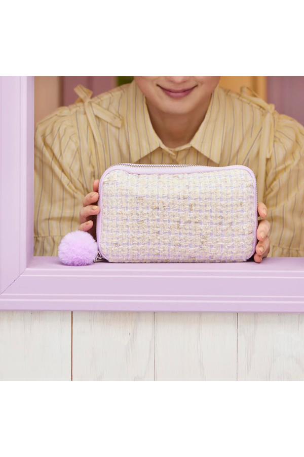 Hobonichi Drawer Pouch Ane – Iwate Homespun Pom Pom Tweed