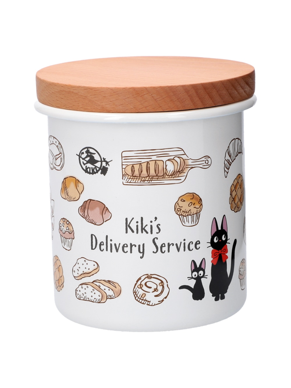 Kiki's Delivery Service Enamel Canister 750ml with Wooden Lid