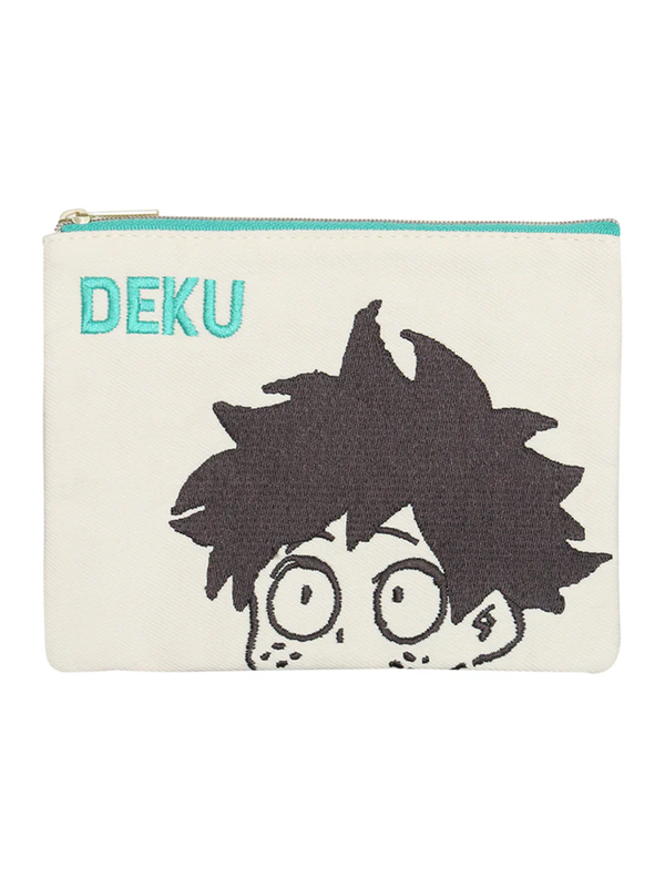 My Hero Academia Deku Embroidered Denim Pouch