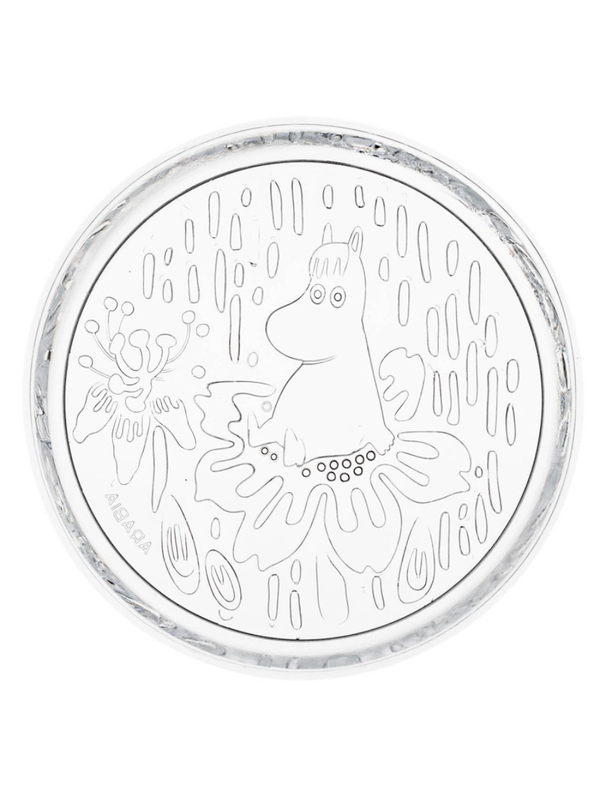 Moomin Glass Plate 15.5cm Clear