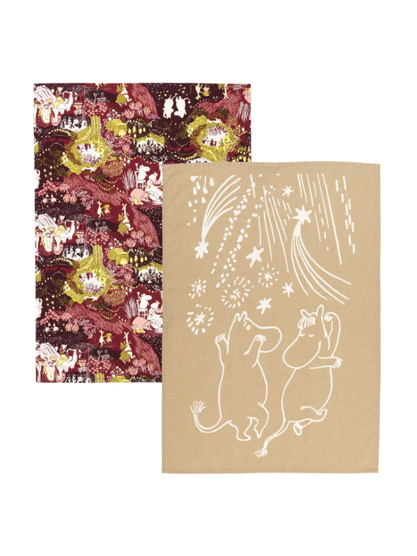 Moomin Kitchen Towel Set 50x70cm 2 Pack Festive Moment
