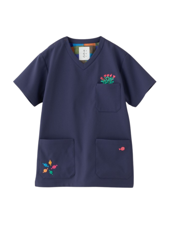 Scrub Canvas Club Goldfish Got Away Unisex Scrub Top