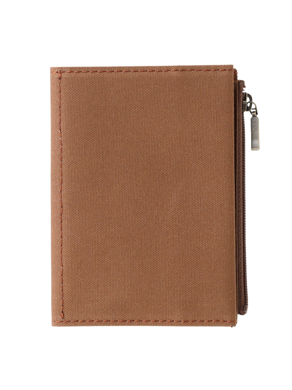 TRAVELER'S notebook Passport Size Cotton Zipper Case – Coffee