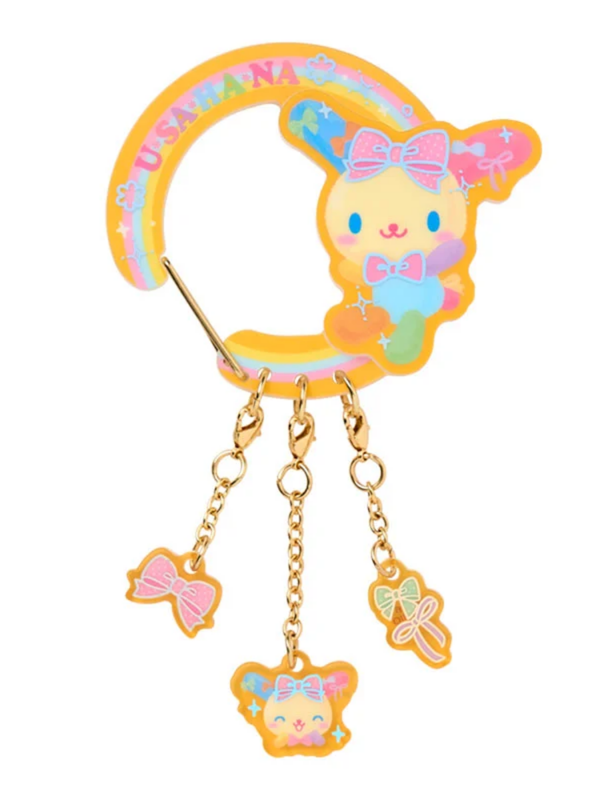 Sanrio Usa Hana Carabiner Keychain Charm "Forever Love Usa Hana" Series