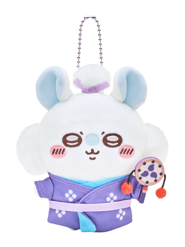 Chiikawa Pocket Edo Style Momonga Mascot Plush Keychain