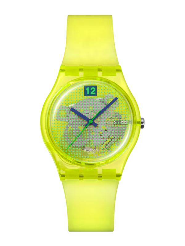 Swatch LUMINOUSLY LEMON SO28J103 Yellow Watch