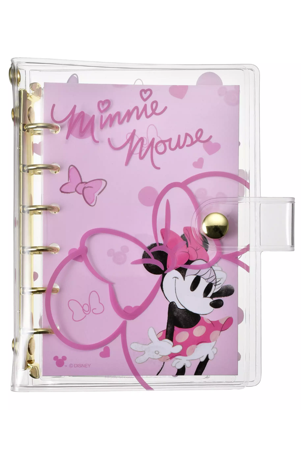 Disney Minnie Mouse 6-Ring Sticker Binder with Clear Cover