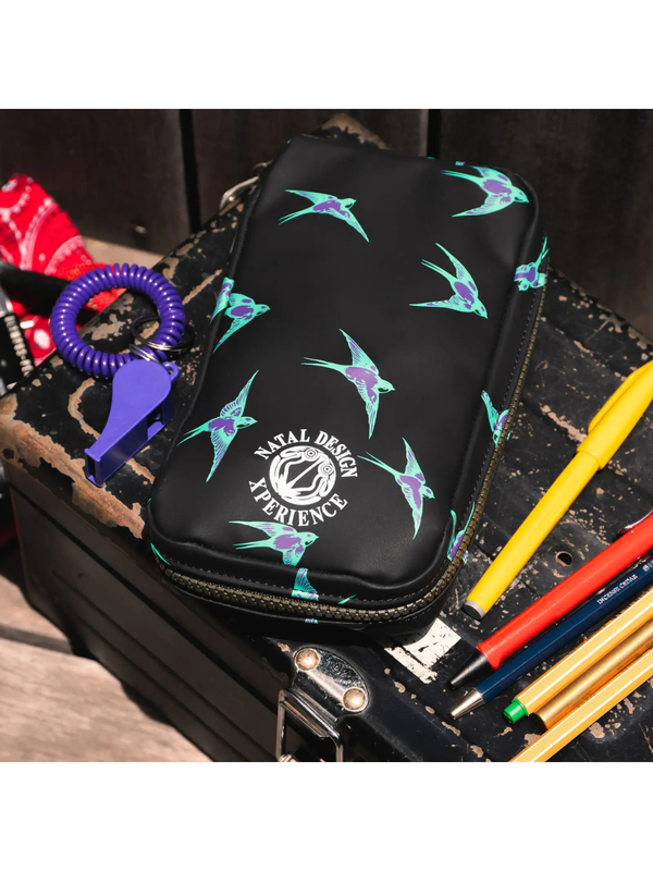 Hobonichi NATAL DESIGN LUCKY SWALLOW Small Drawer Pouch