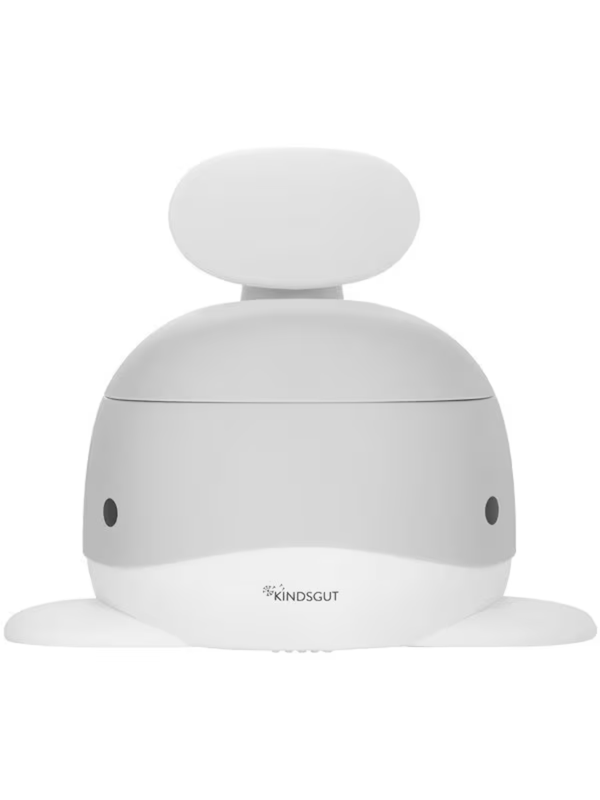 KINDSGUT Whale Potty Training Seat Light Grey with Lid