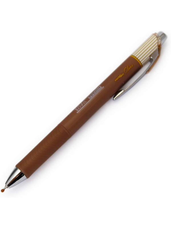 Pentel Energel Clena 0.4mm Extra Fine Needle Tip  Brown BLN74L-E