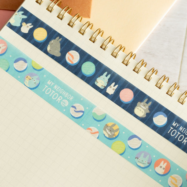 My Neighbor Totoro Masking Tape Set – Colorful Ohajiki Pattern  2 Rolls