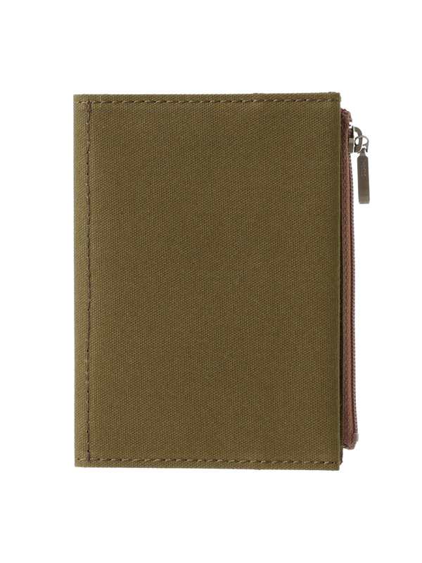 TRAVELER'S notebook Passport Size Cotton Zipper Case – Olive