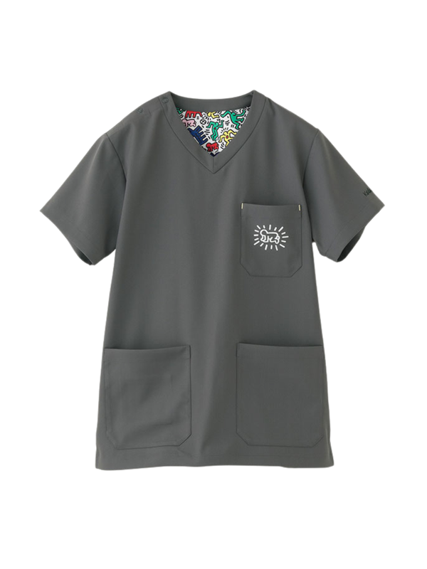 Scrub Canvas Club Keith Haring Unisex Scrub Top