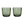 Load image into Gallery viewer, Moomin Arabia Pine Green Tumbler Glass Pair
