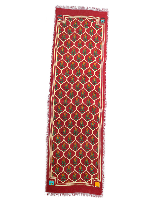 Kapital Rayon Disco Arabesque Pattern Scarves