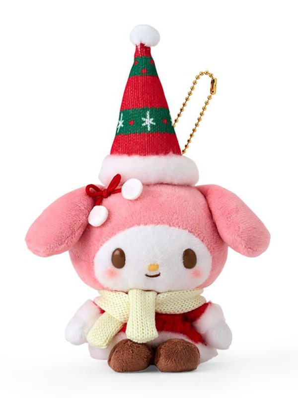 Sanrio My Melody Christmas Mascot Holder Plush Charm