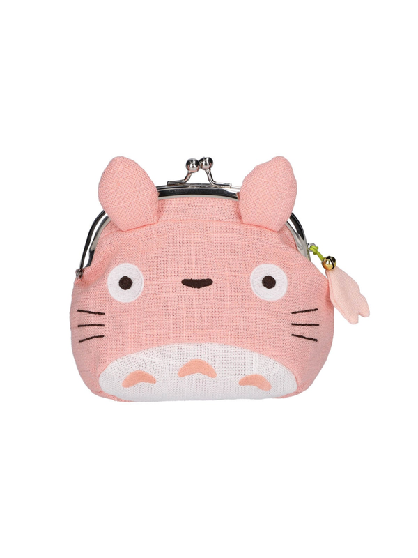 My Neighbor Totoro Kiss Lock Coin Purse Large Totoro Pink Sakura