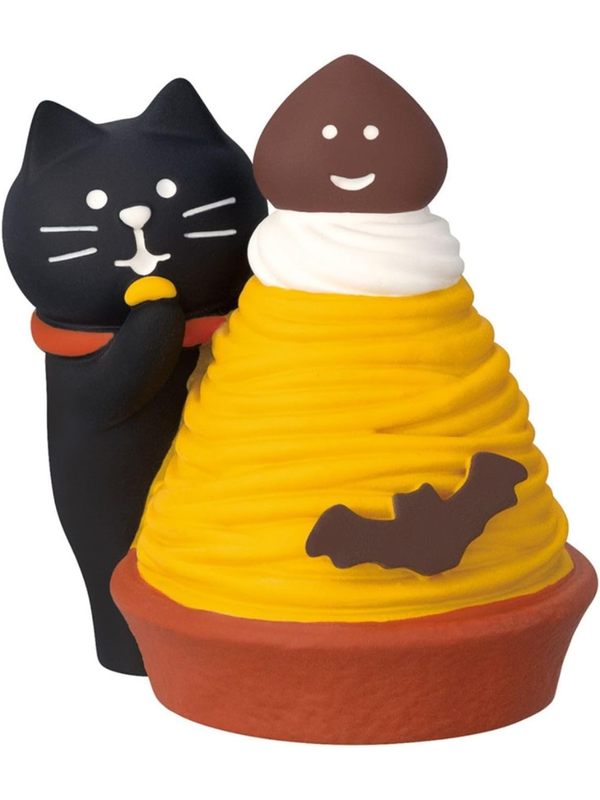 【Pre-Order】DECOLE concombre Pumpkin Dream Brown Cat Halloween Mini Mascot Figurine
