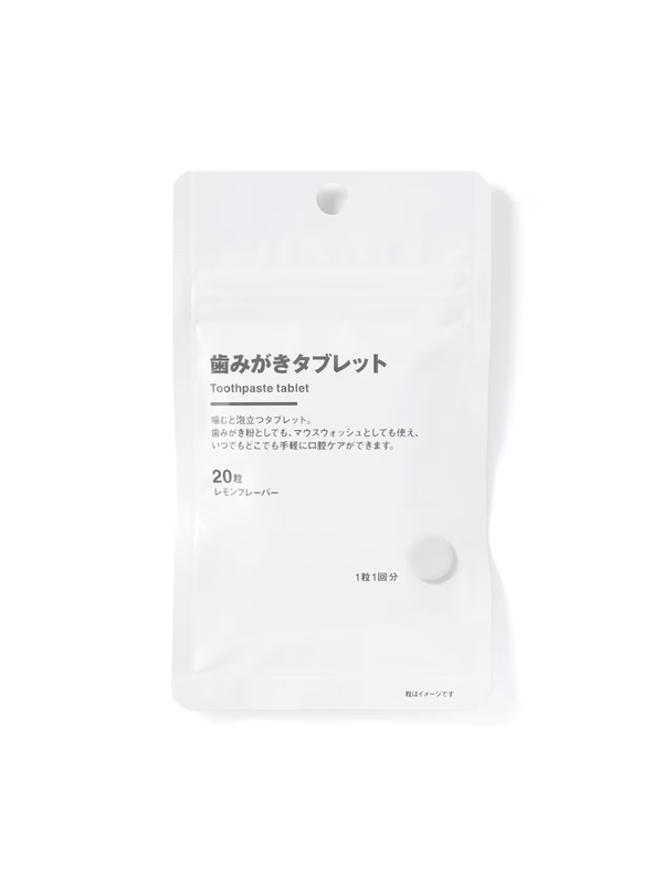 MUJI Toothpaste Tablets Chewable Oral Care Tablets 20pcs 10g