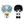 Load image into Gallery viewer, OMORI Sitting Figure Basil &amp; Omori 11cm Deformed Prize Collectible
