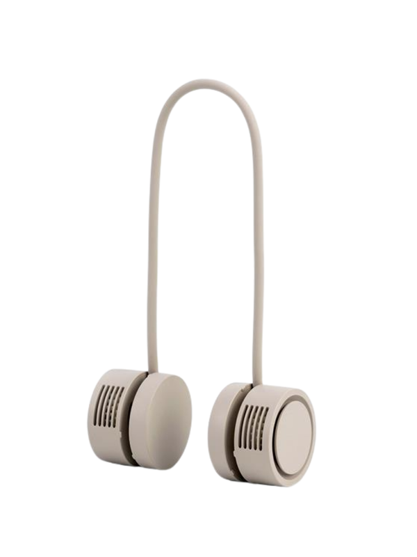 Rolling Neckband Fan Compact Hands-Free Bladeless Cooling Fan
