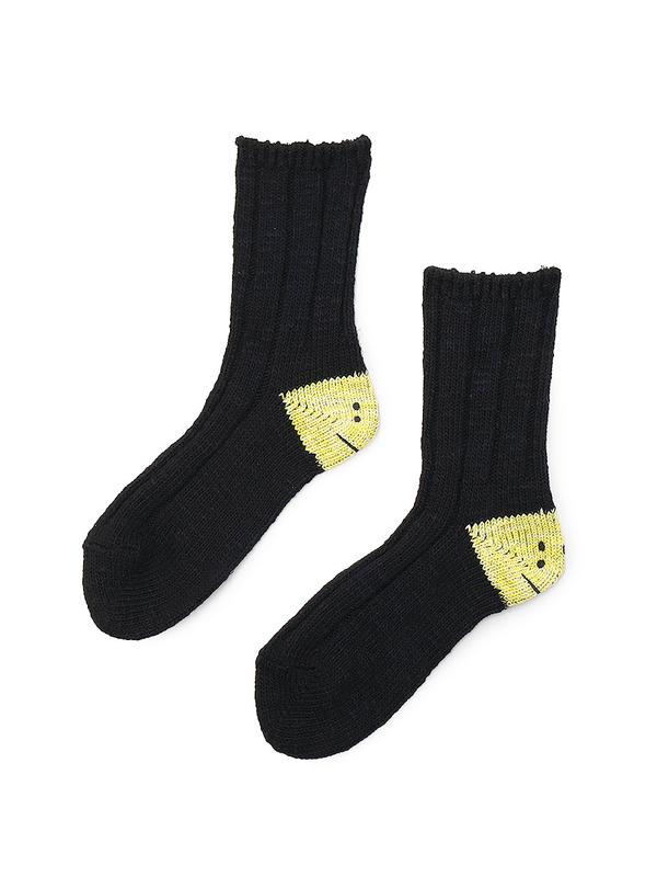 Kapital 56-ply MA-1 RAINBOWY HAPPY HEEL Socks