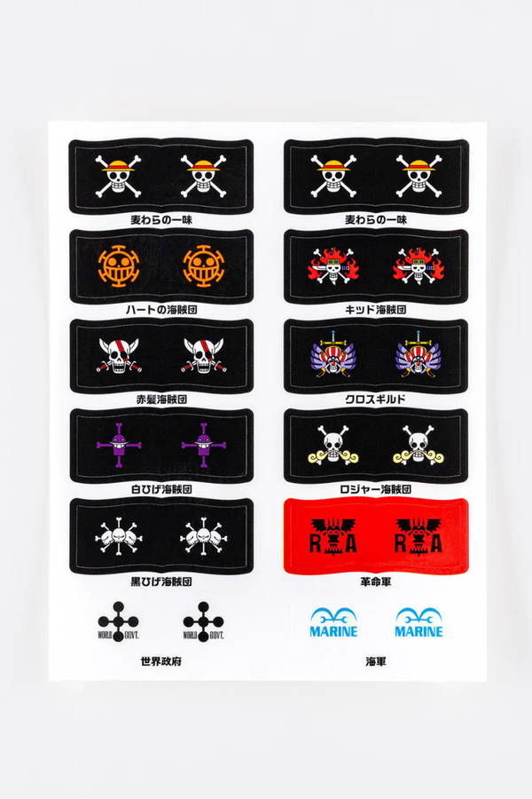 Hobonichi ONE PIECE Pirate Flag Index Stickers