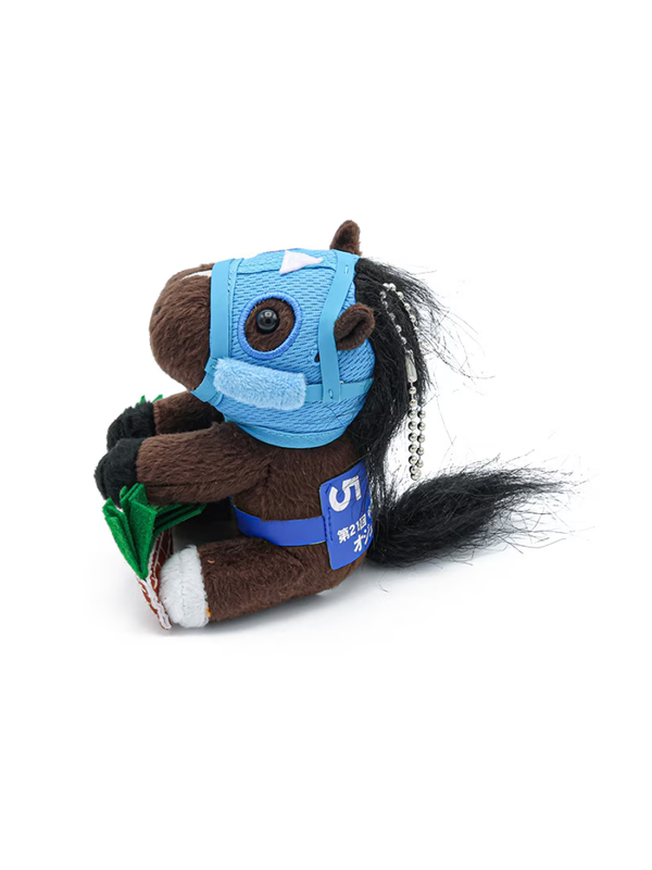 Idol Horse Oju Chosan Plush Toy S Size with Ball Chain – 2019 Nakayama Grand Jump Champion