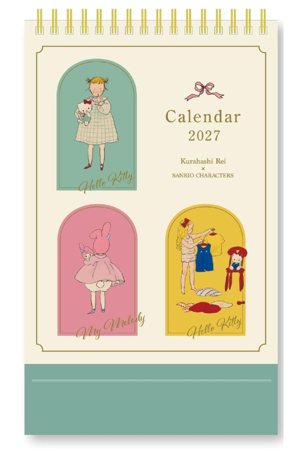 Sanrio Characters x Rei Kurahashi 2027 Desk Calendar
