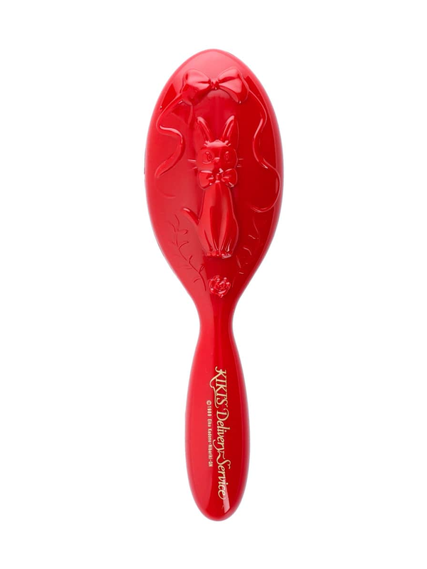 Kiki's Delivery Service Red Hair Brush Jiji Ribbon Rose Design