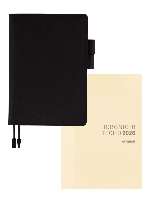 Hobonichi Techo 2026 Colors Planner Cover – Black × Clear Blue