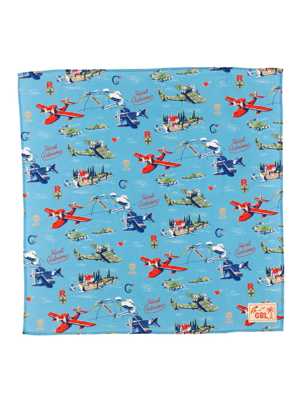 Porco Rosso Hawaiian Bandana Flying Boats Sky & Sea