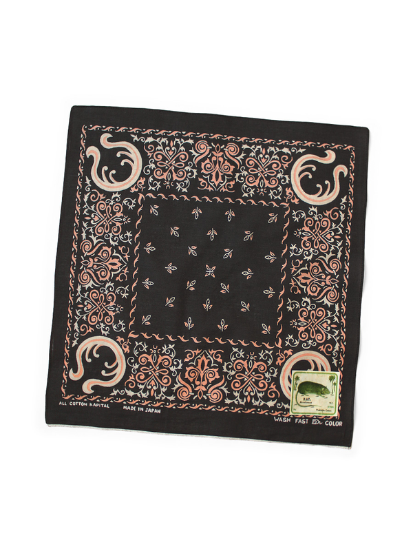 Kapital fastcolor Selvedge Bandana (ANTLER NAJA) 15x15
