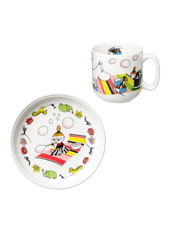 Moomin Little My Children’s Mug and Plate Set – Porcelain Kids Tableware 200ml