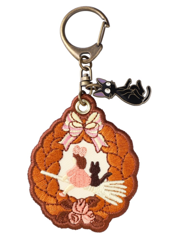 Kiki’s Delivery Service Embroidered Keychain Bread Wreath
