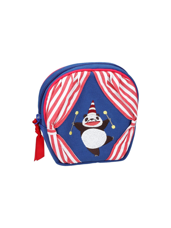 Panda Kopanda Rainy Day Circus Tent Pouch with Embroidered Papanda