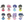 Load image into Gallery viewer, Ranma 1/2 Deformed Mini Acrylic Stand Set Complete Box 8pcs
