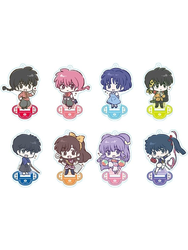 Ranma 1/2 Deformed Mini Acrylic Stand Set Complete Box 8pcs