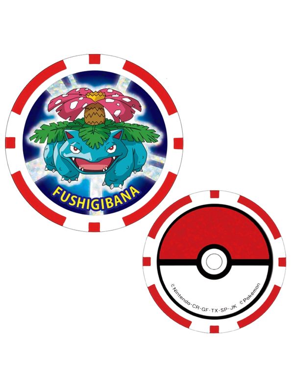 Pokemon Venusaur Golf Ball Marker Chip Type Double Sided Design