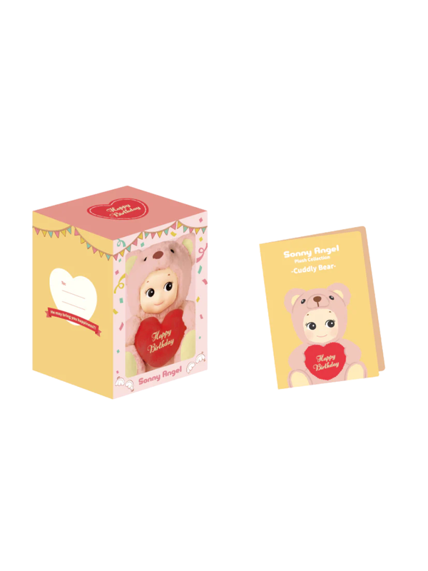 Sonny Angel Plush Collection Cuddly Bear Pink Plush Doll--【Pre-Order】