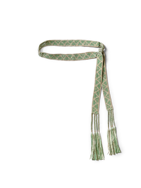 Kapital Macrame Maxi Belt (Chippewa Basket Mountain Pattern)